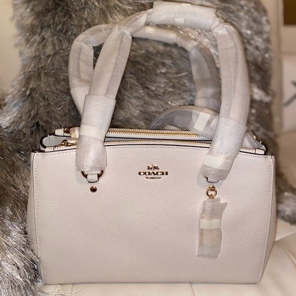 NWT -COACH ETTA CARRYALL - "CHALK" COLOR RARE!
